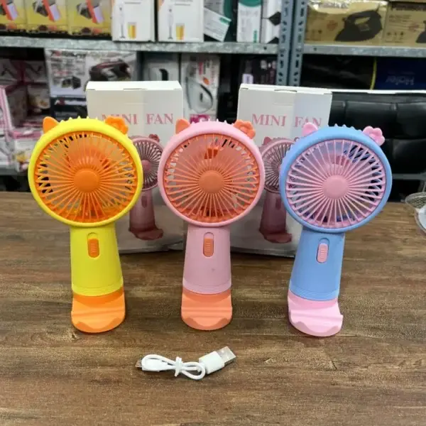 3 Mini Cute Rechargeable Hand Fan
