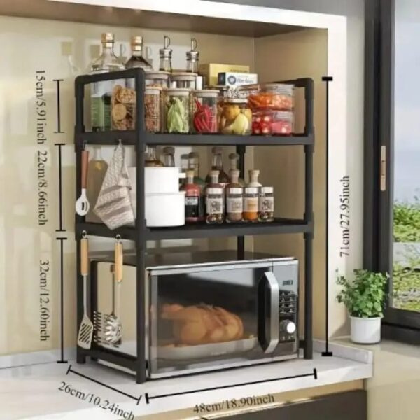 2 Layer Microwave Oven Storage Rack