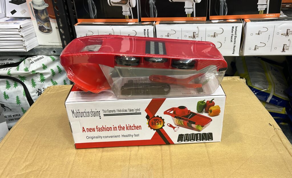 10-in-1 Vegetable Chopper Mandoline Slicer Cutter & Grater with Hand Protector – Multi-Blade Food Cutter for Onions, Potatoes, Carrots, Fruits & Vegetables.zommart.com