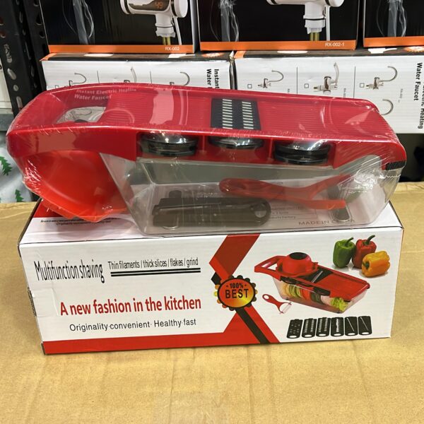 10-in-1 Vegetable Chopper Mandoline Slicer Cutter & Grater with Hand Protector – Multi-Blade Food Cutter for Onions, Potatoes, Carrots, Fruits & Vegetables.zommart.com