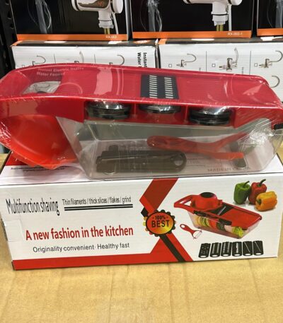 10-in-1 Vegetable Chopper Mandoline Slicer Cutter & Grater with Hand Protector – Multi-Blade Food Cutter for Onions, Potatoes, Carrots, Fruits & Vegetables.zommart.com