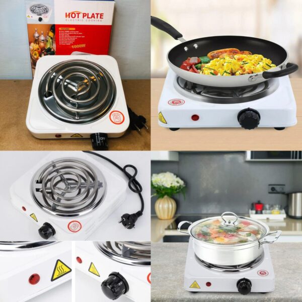 RAF Electric Stove Hot Plate 1000W Single Burner Electric Cooker with Adjustable Temperature Control | Portable Cooking Stove for Home, Office & Hostel