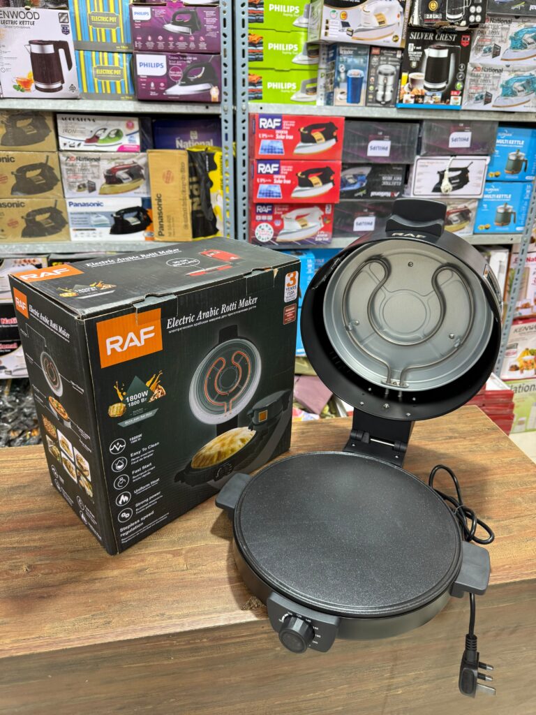 30CM Non-Stick Electric Arabic Roti Maker 1800W – RAF Automatic Bread, Chapati & Tortilla Maker.zommart.com