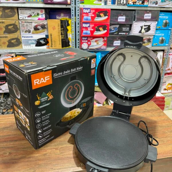 30CM Non-Stick Electric Arabic Roti Maker 1800W – RAF Automatic Bread, Chapati & Tortilla Maker.zommart.com